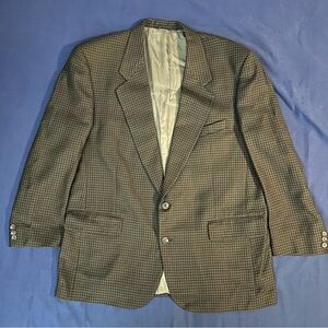Vintage Burberrys’ for Saks Fifth Avenue Wool Houndstooth Blazer 44R